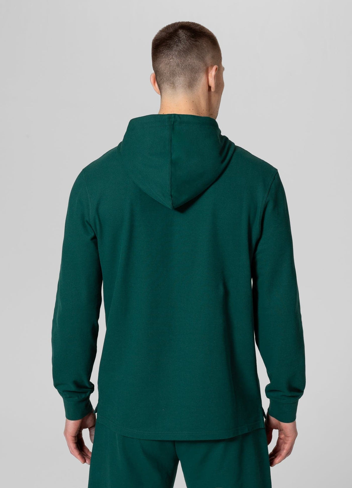 Rockey Pique Hoodie - Pine Green