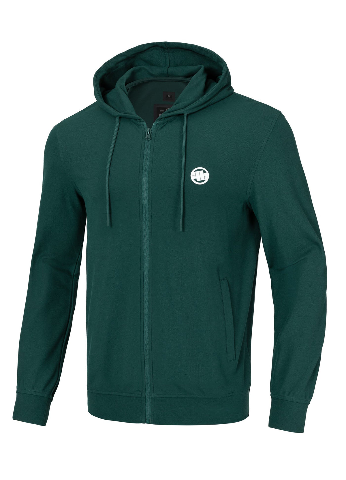 Zip Hoodie Pique Rockey - Pine Green