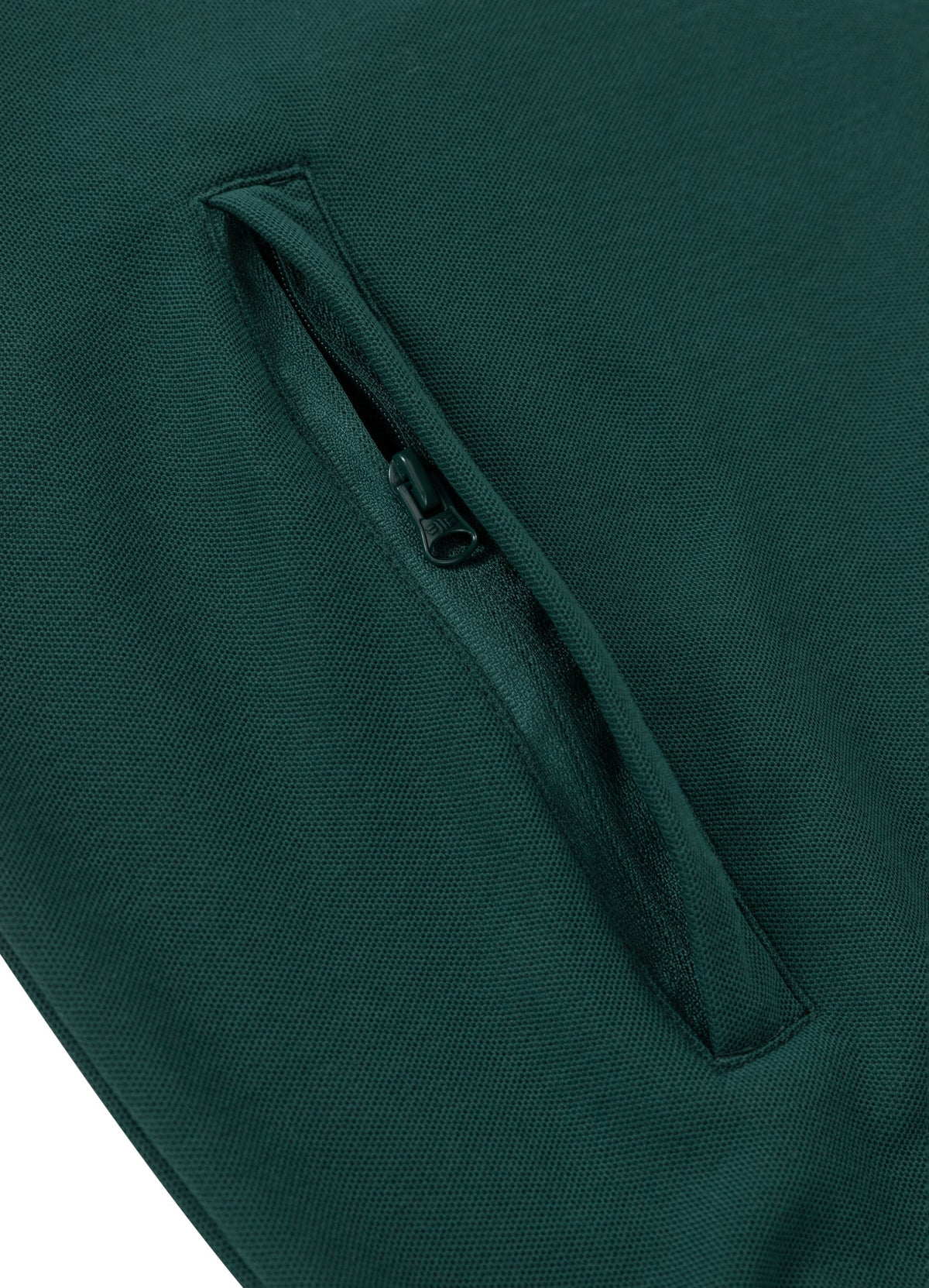 Zip Hoodie Pique Rockey - Pine Green