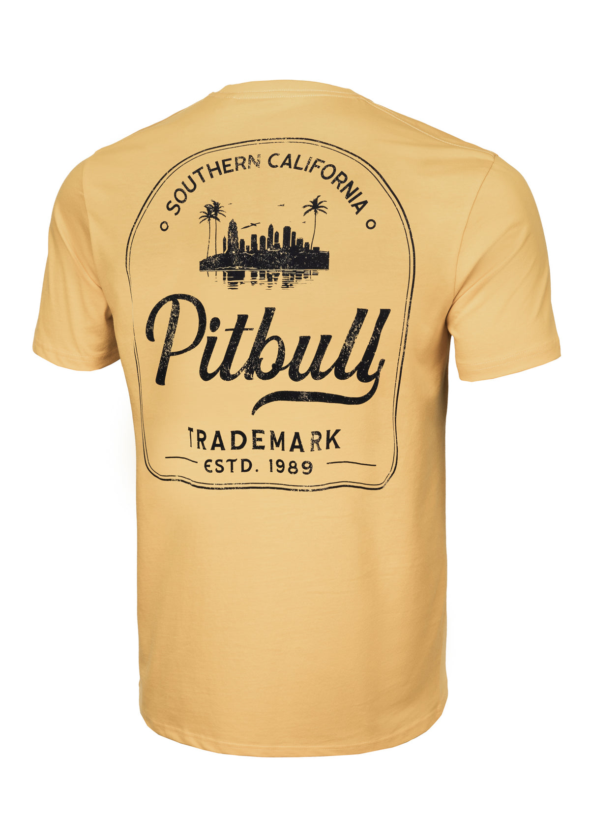 T-Shirt Pitbull So Cal - Pale Yellow