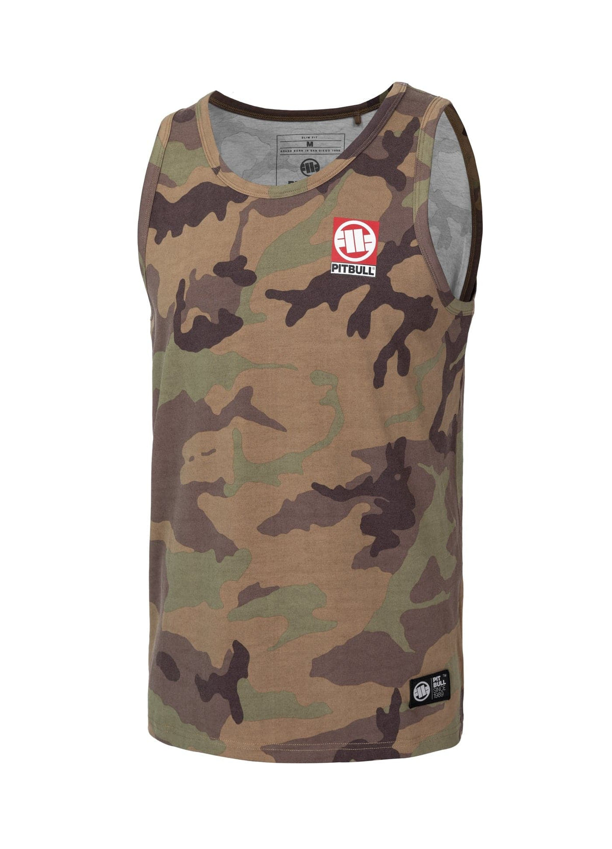 Tanktop Slim Fit Small Hilltop - Woodland Camo