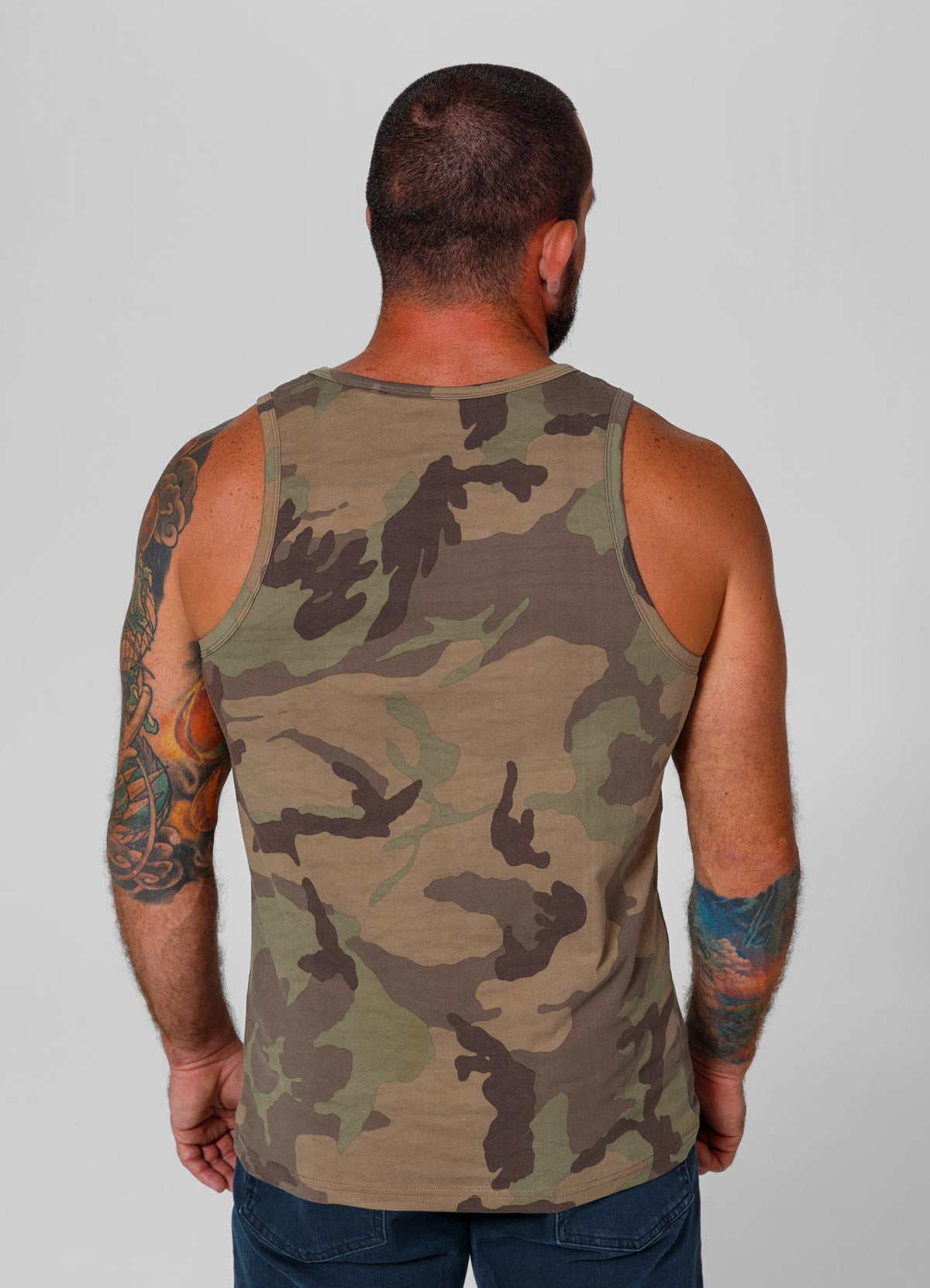 Tanktop Slim Fit Small Hilltop - Woodland Camo