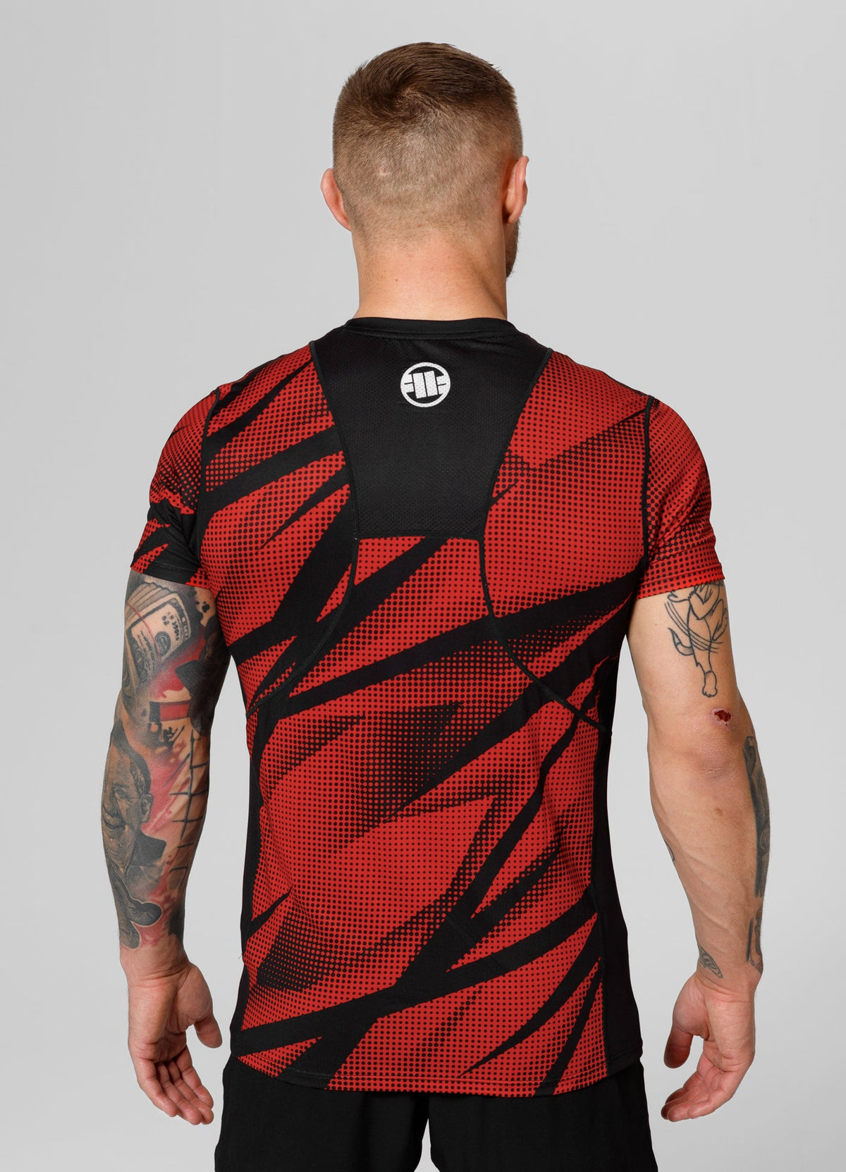 Dot Camo II - Red Mesh T-Shirt