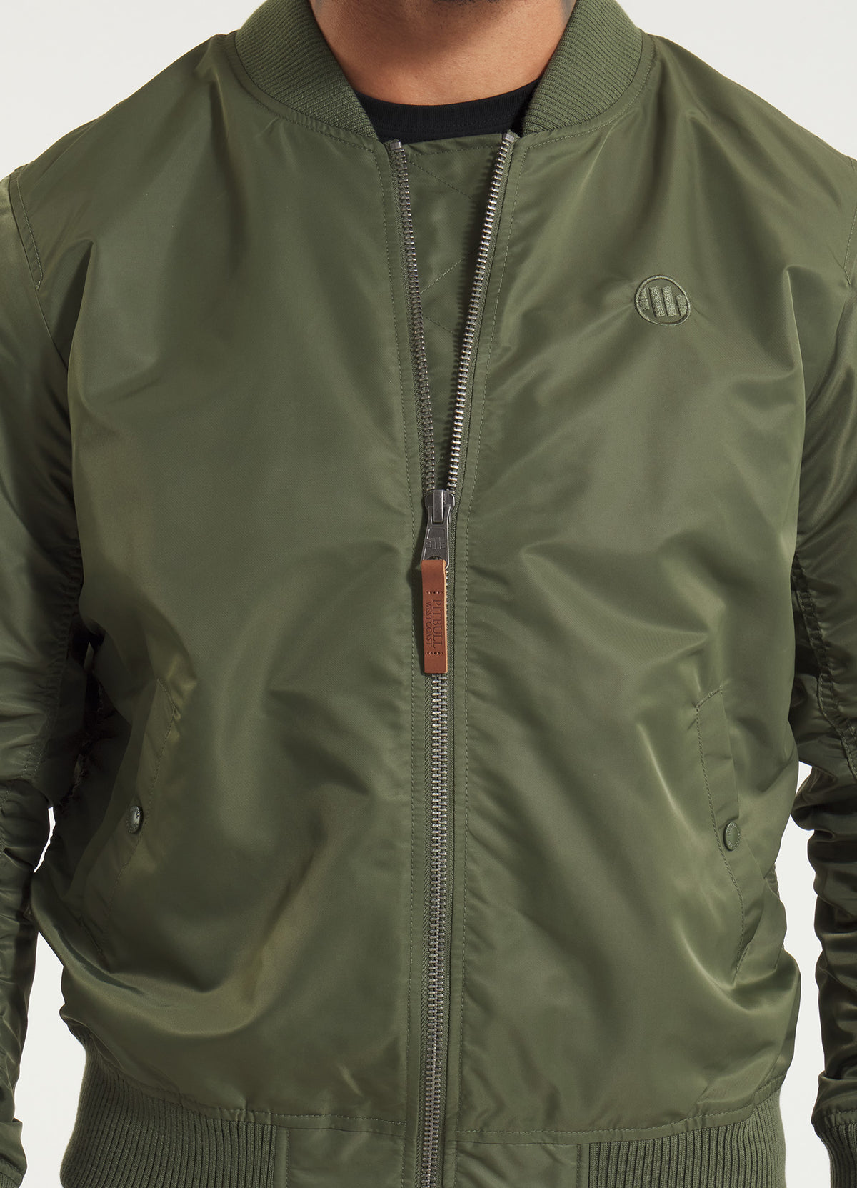 MA-1 Logo Bomber Jacket - Olive