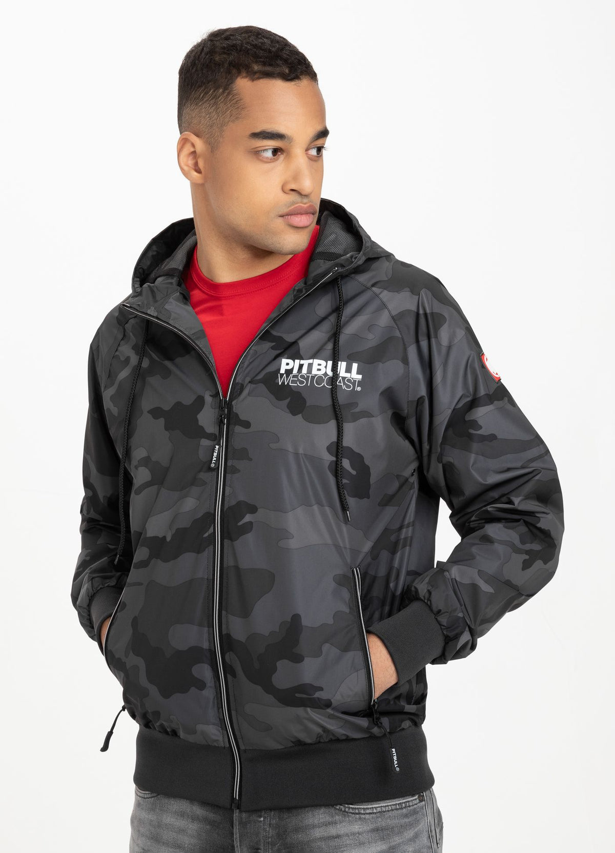 Hooded Jacket Athletic - Gray Camo