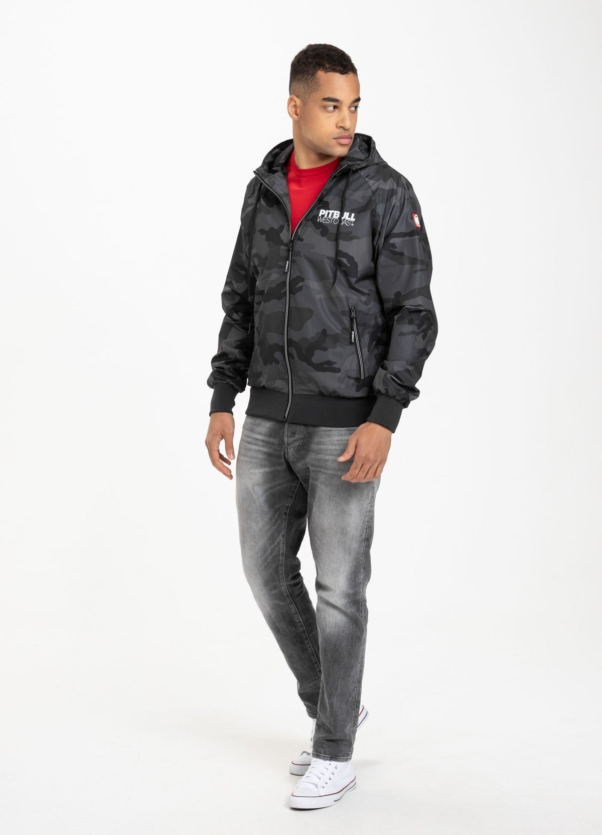 Hooded Jacket Athletic - Gray Camo