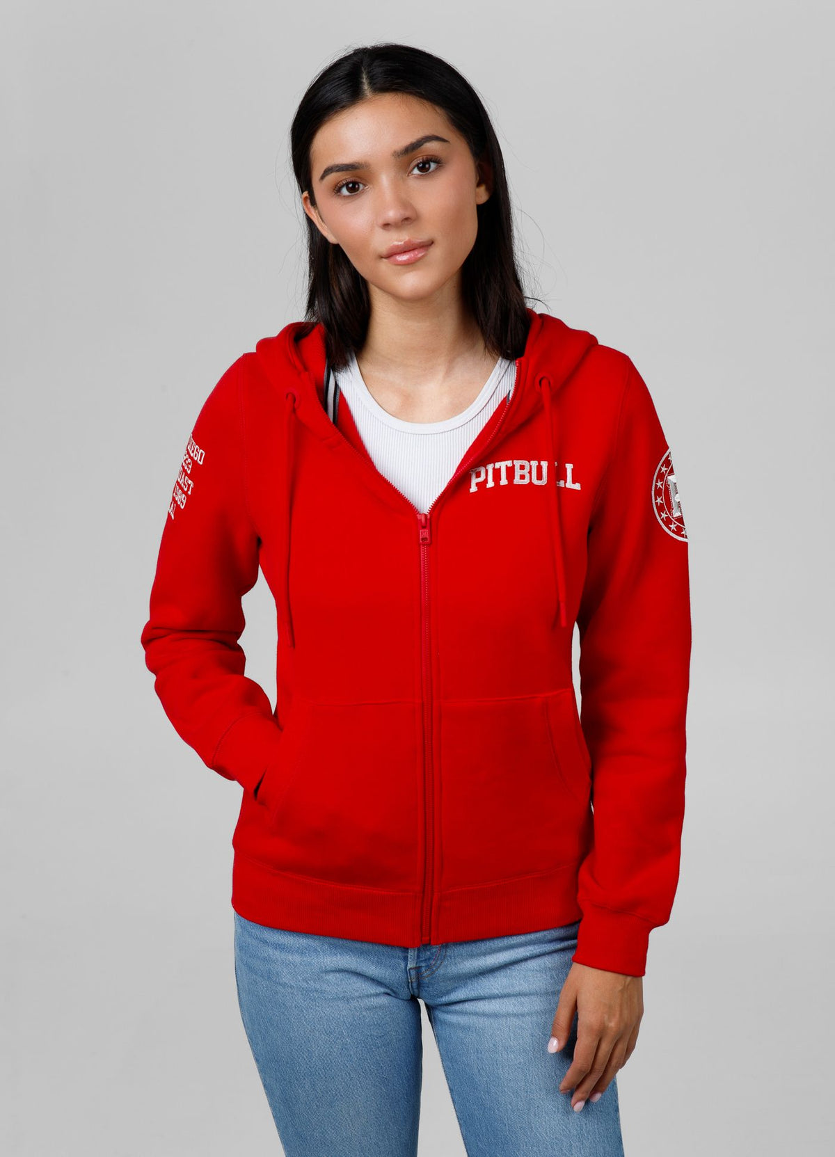 Women&#39;s zip-up hoodie French Tyrian