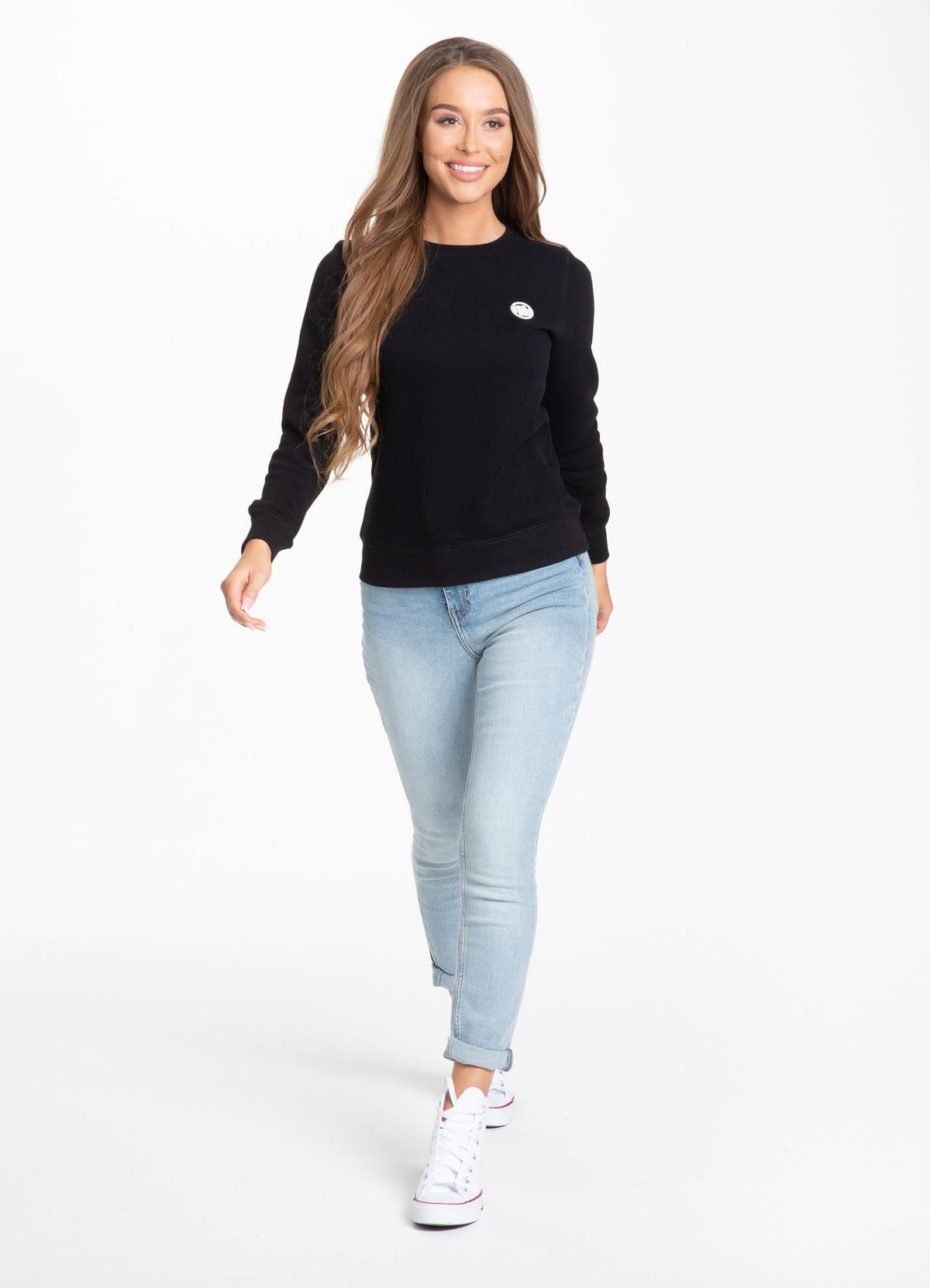 Women&#39;s Sweatshirt Small Logo - Black