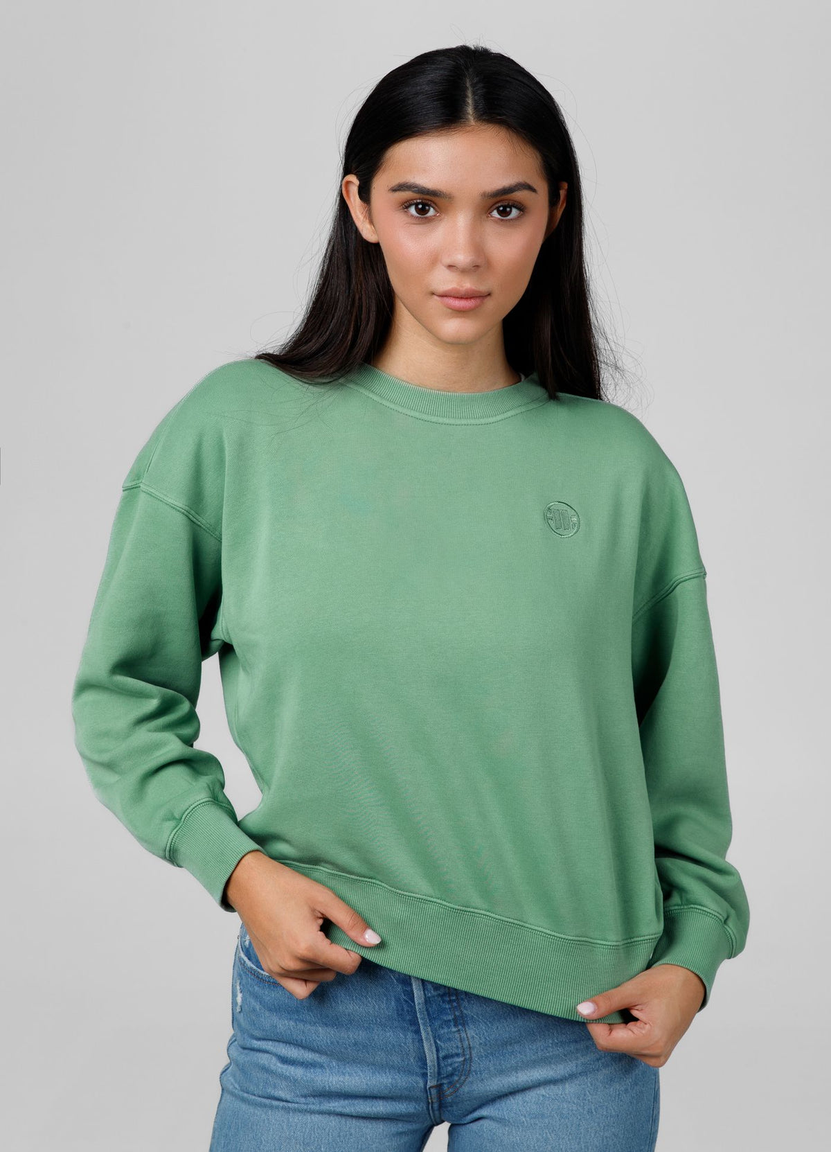 Women&#39;s sweatshirt Washed Manzanita - Green