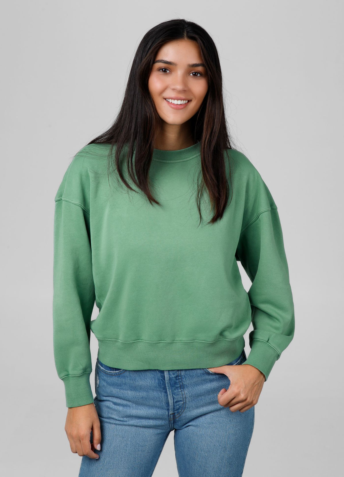 Women&#39;s sweatshirt Washed Manzanita - Green