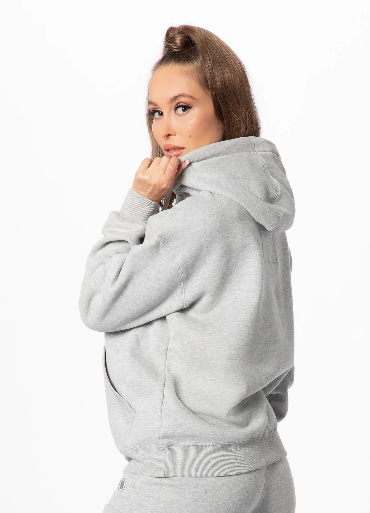 Women&#39;s hoodie Small Logo - Gray