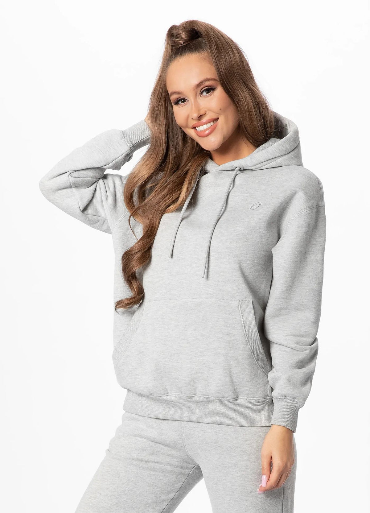 Women&#39;s hoodie Small Logo - Gray