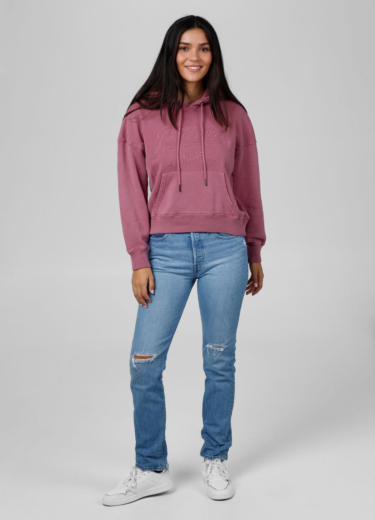 Women&#39;s hoodie Washed Manzanita II - Pink