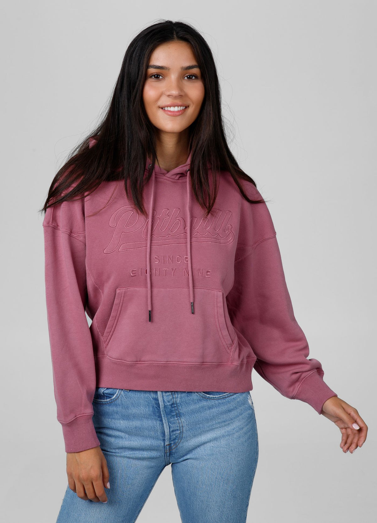 Women&#39;s hoodie Washed Manzanita II - Pink