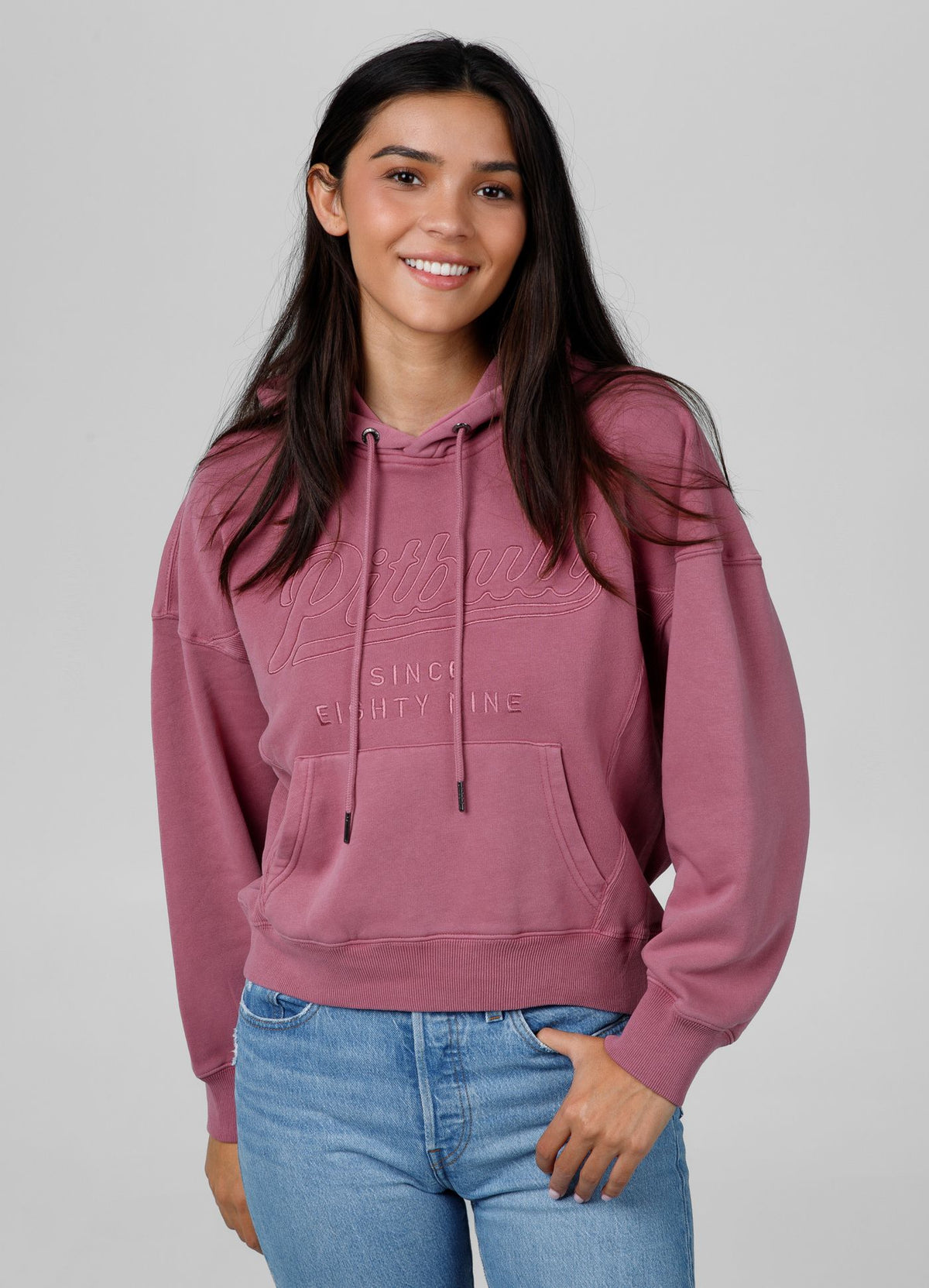 Women&#39;s hoodie Washed Manzanita II - Pink