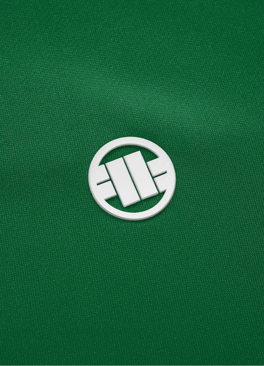 TAPE LOGO Green Zip Sweatshirt