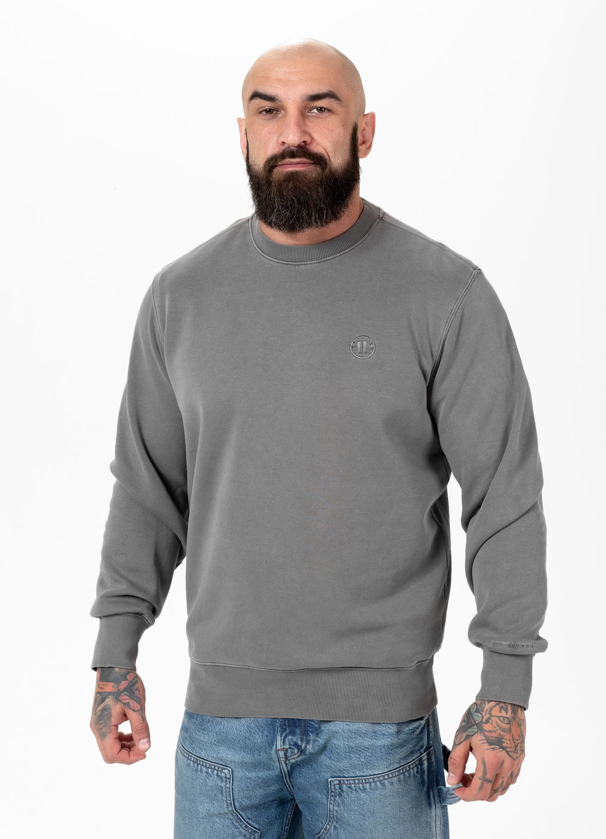 Sweatshirt Washed Lancaster - Gray