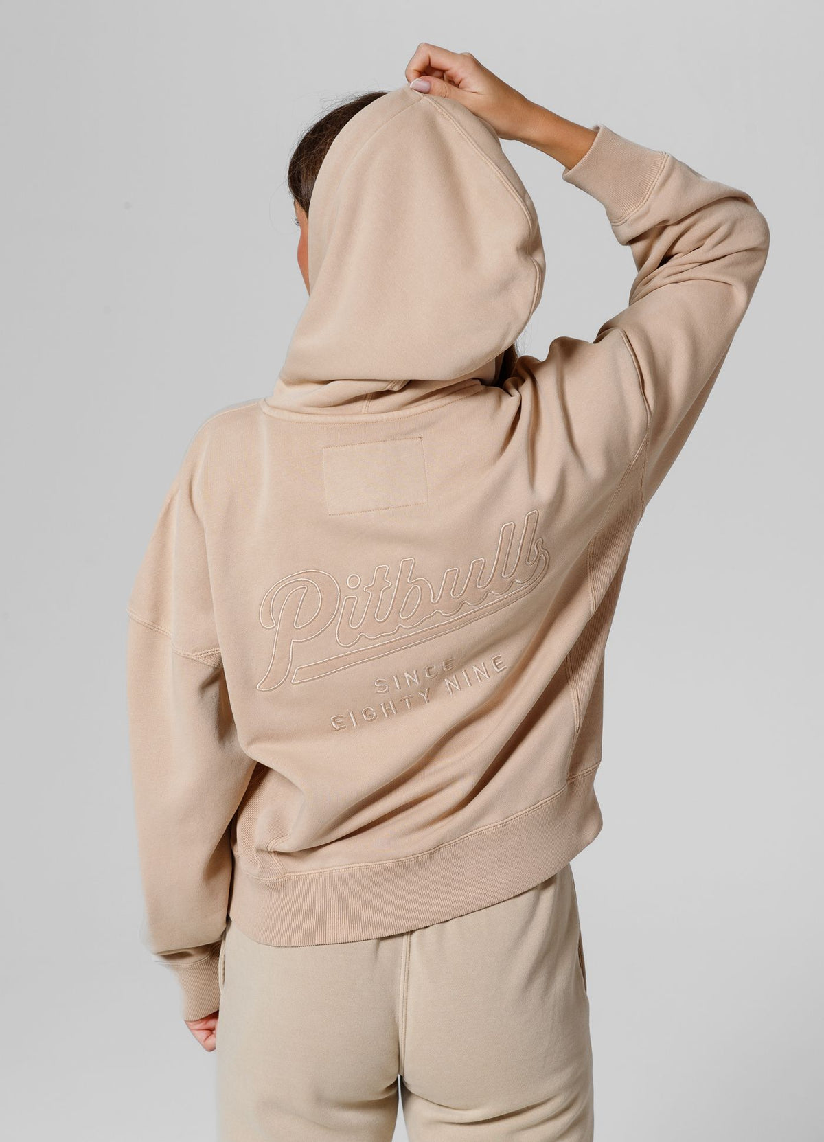 Women&#39;s zip-up hoodie Washed Manzanita II - Sand