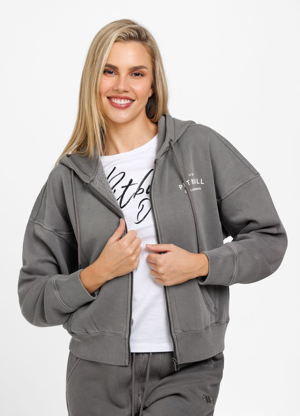 Women&#39;s zip-up hoodie Washed Manzanita