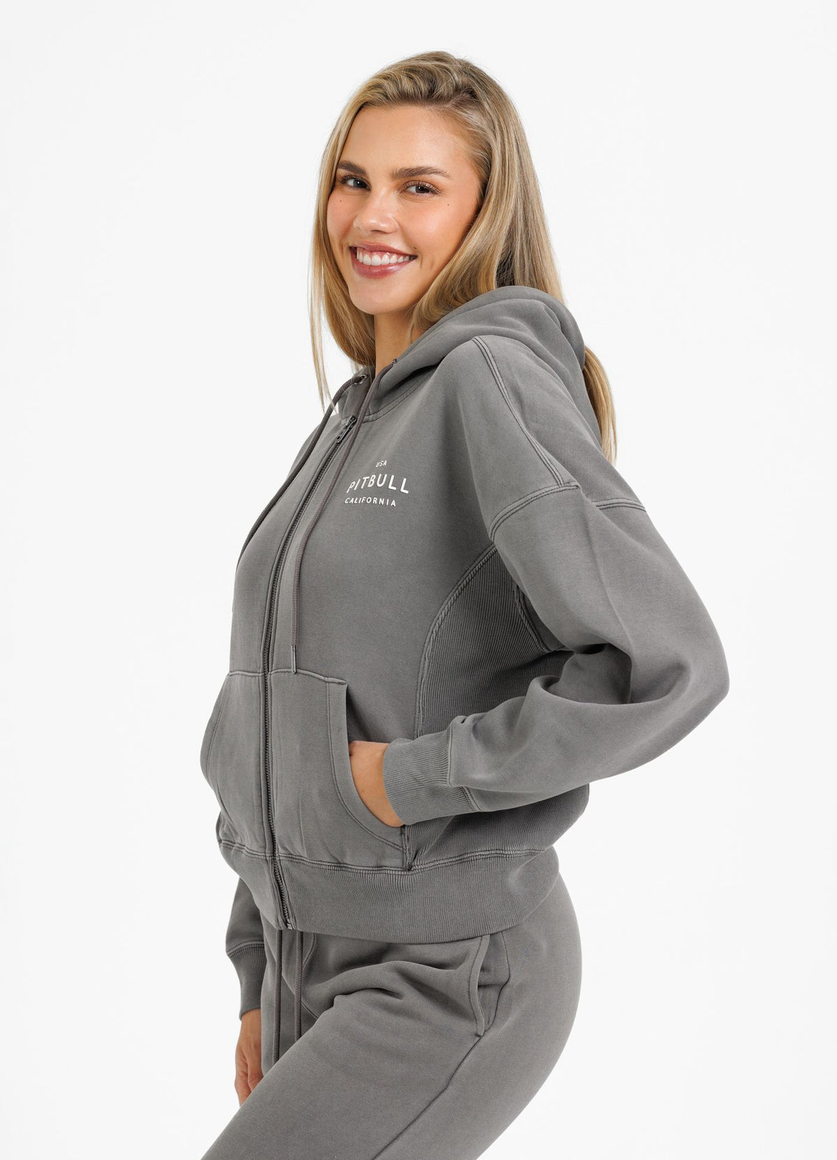 Women&#39;s zip-up hoodie Washed Manzanita