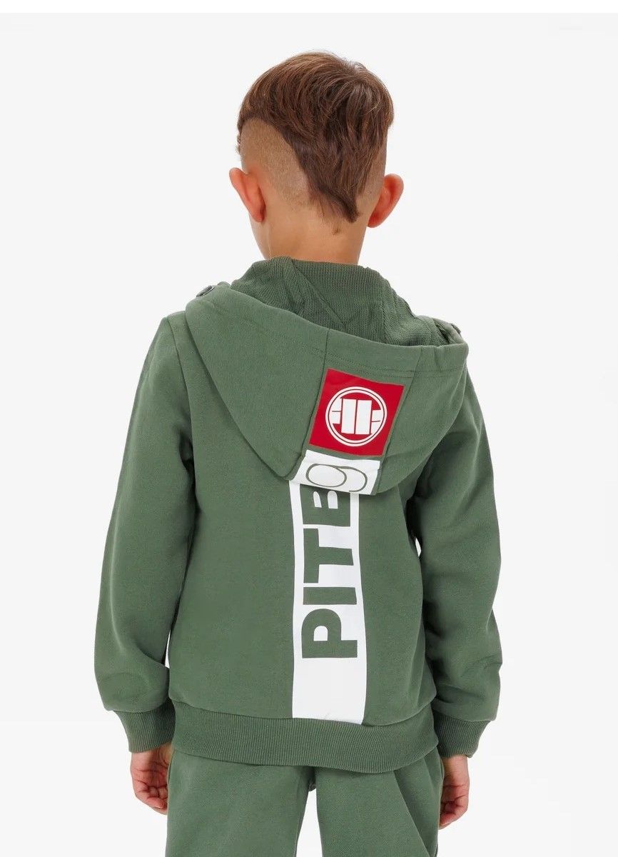 Kids zip-up hoodie Hilltop Junior - Olive