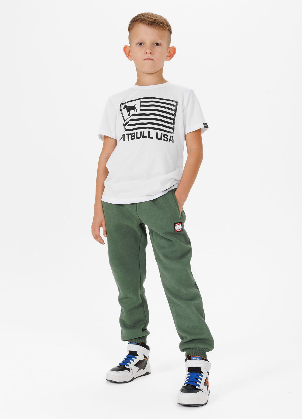 Kids sweatpants Moss Hilltop Junior - Olive