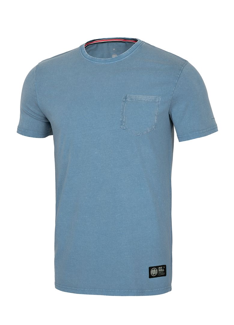 T-Shirt Denim Washed Pocket - Baby Blue