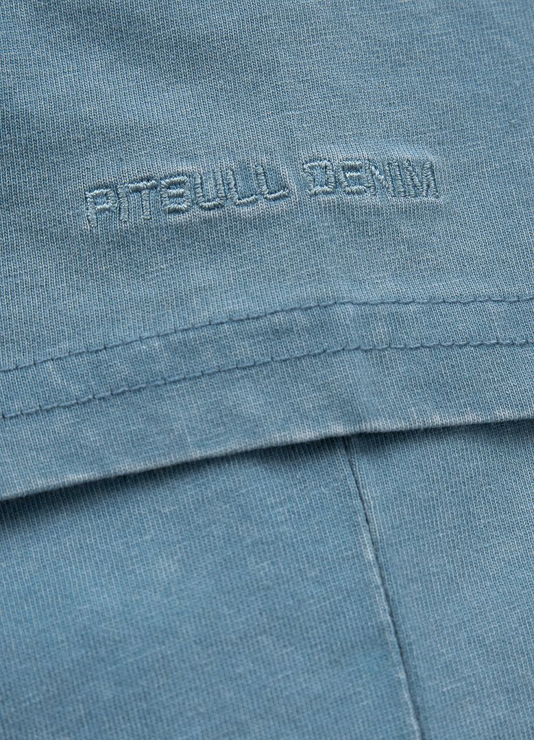 T-Shirt Denim Washed Pocket - Baby Blue