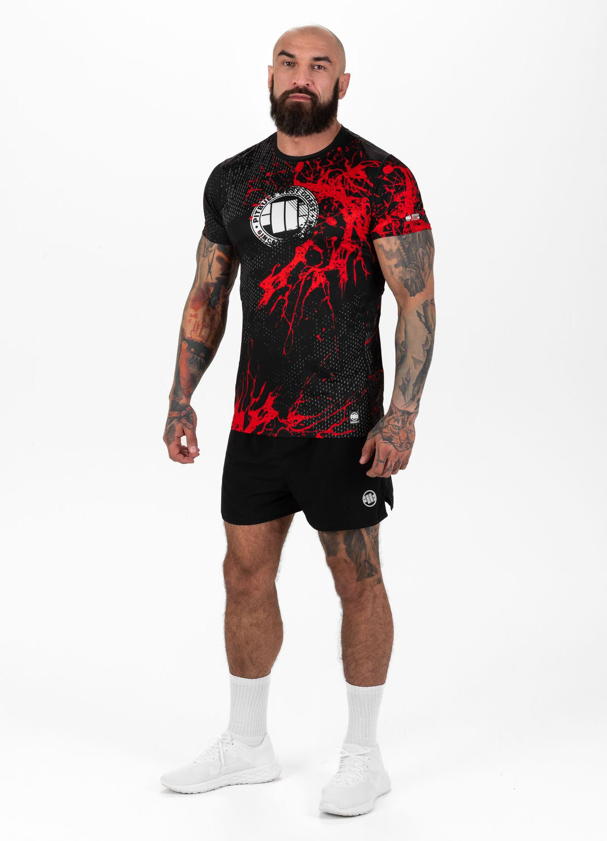 Red Dog II - Black/Red Mesh T-Shirt Performance Pro Plus