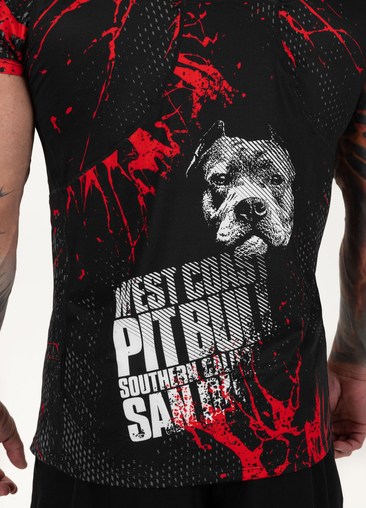 Red Dog II - Black/Red Mesh T-Shirt Performance Pro Plus