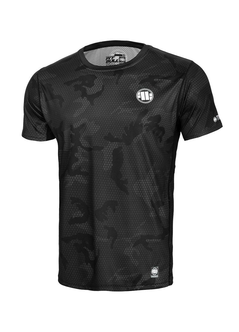 Net Camo - All Black Camo Mesh T-Shirt Performance Pro Plus