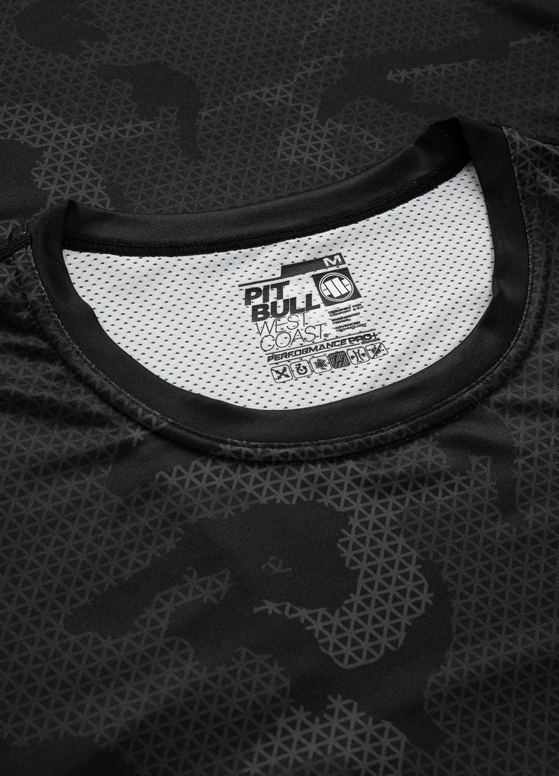 Net Camo - All Black Camo Mesh T-Shirt Performance Pro Plus