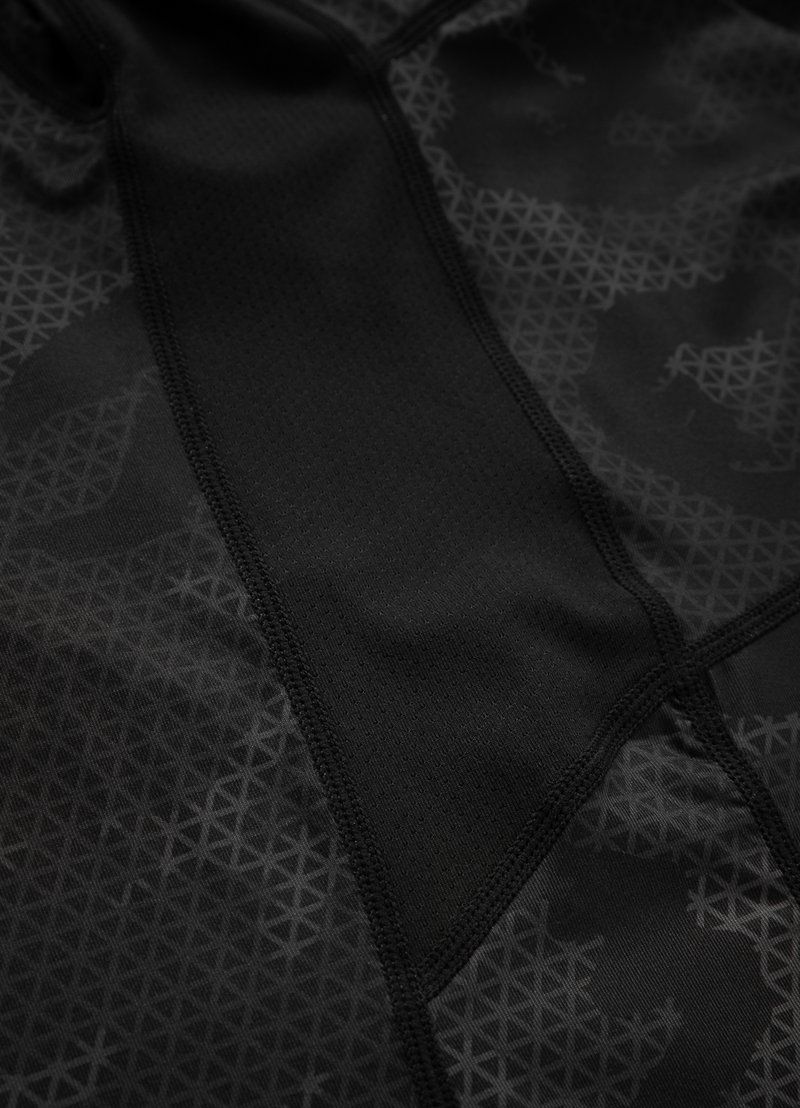 Net Camo - All Black Camo Mesh T-Shirt Performance Pro Plus