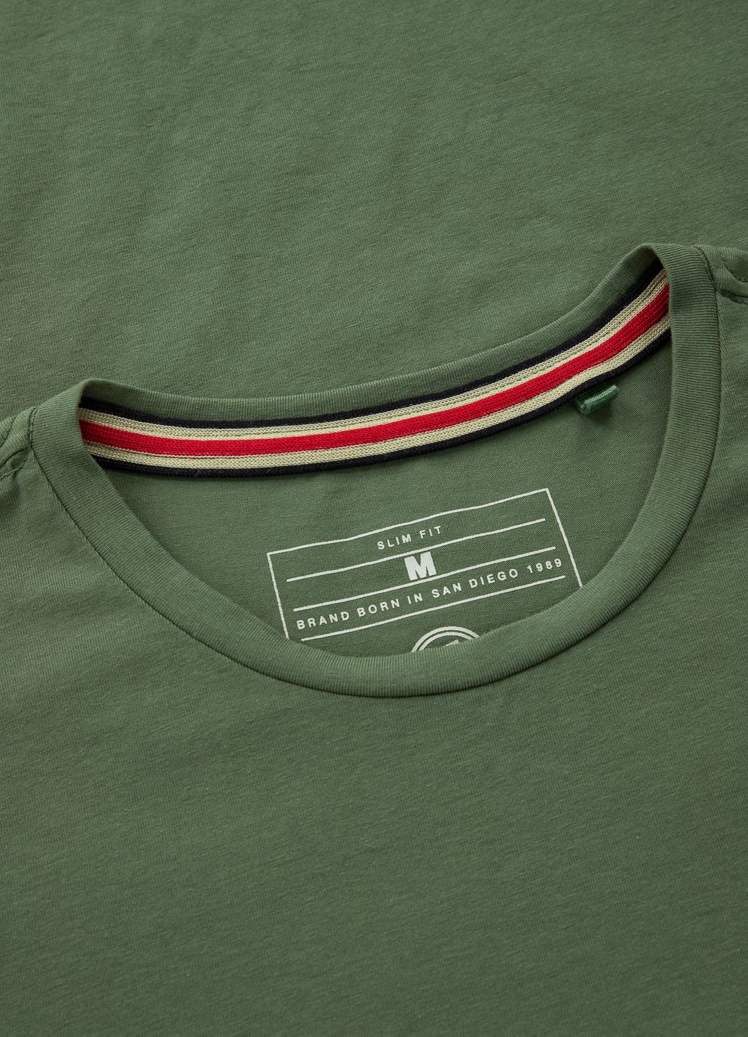 T-Shirt Slim Fit Small Logo - Olive