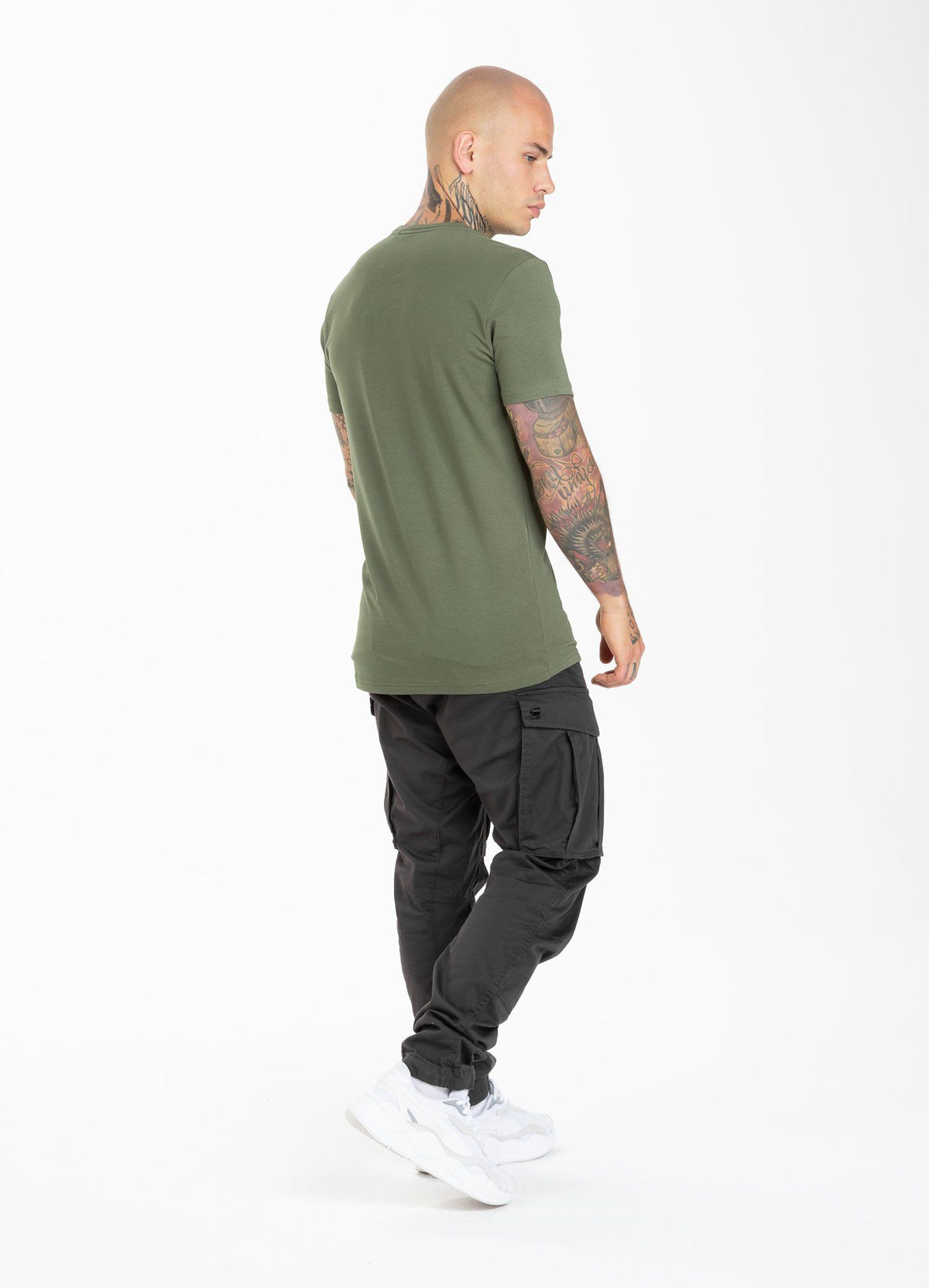 T-Shirt Slim Fit Small Logo - Olive