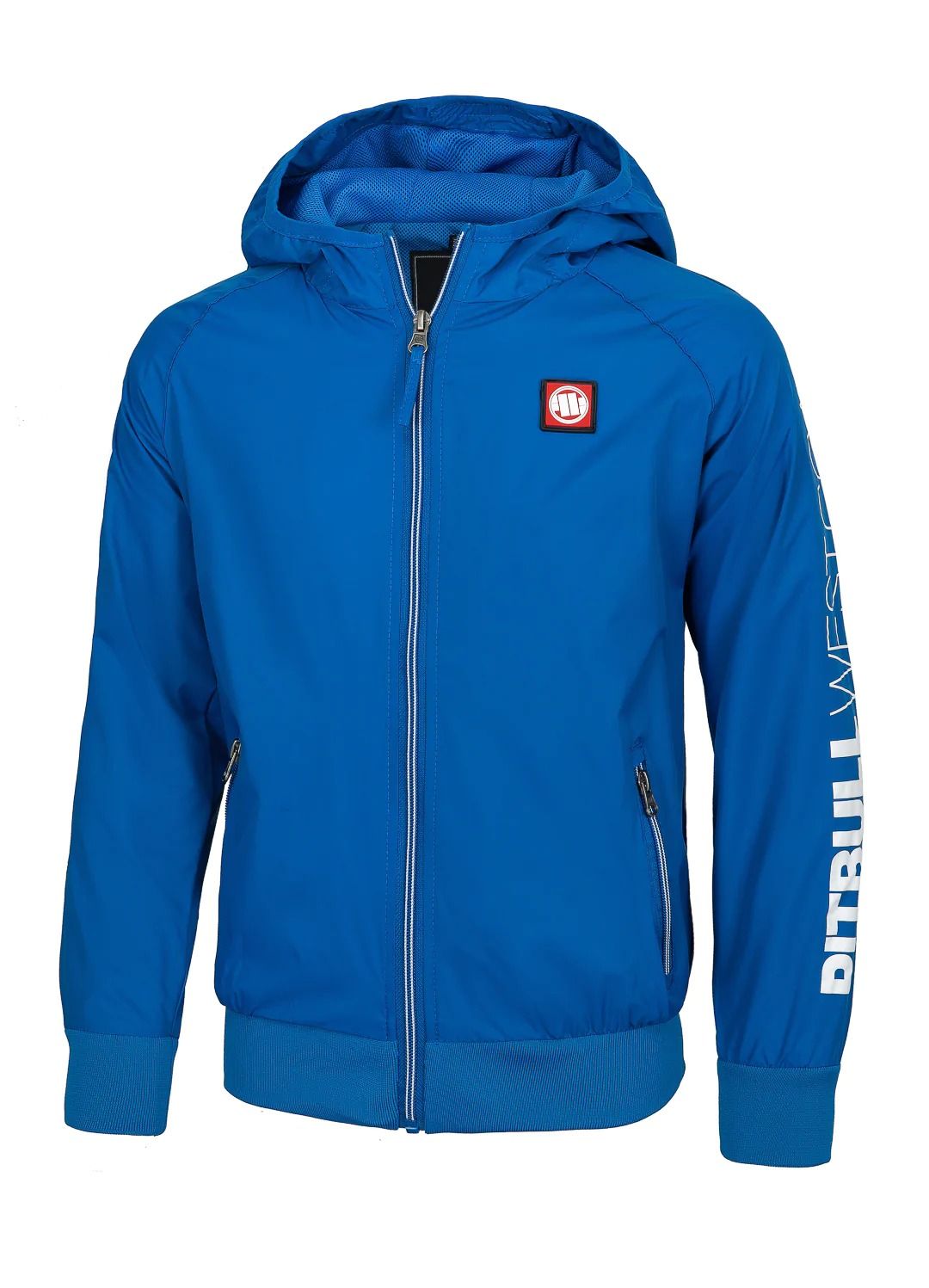 Athletic Sleeve Junior Hooded Jacket - Blue