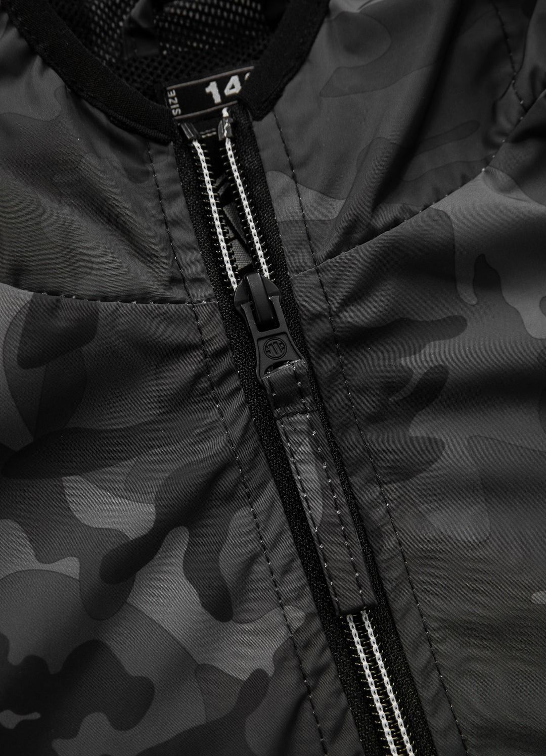 Athletic Sleeve Junior Hooded Jacket - Black Camo