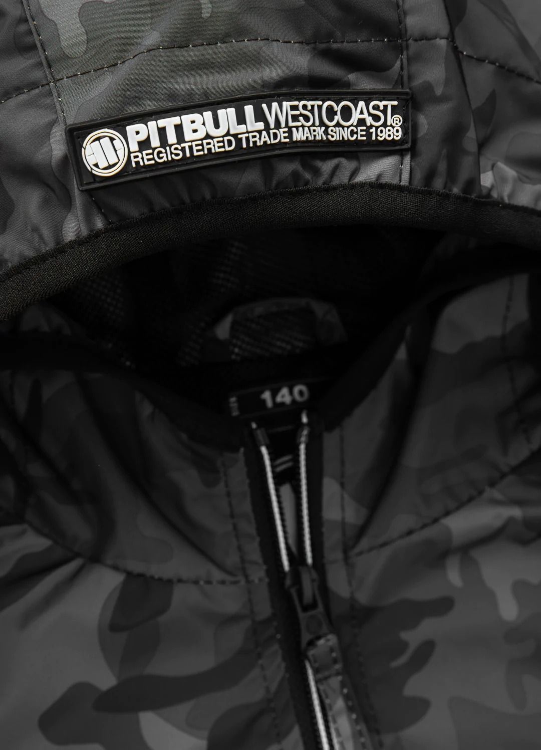 Athletic Sleeve Junior Hooded Jacket - Black Camo