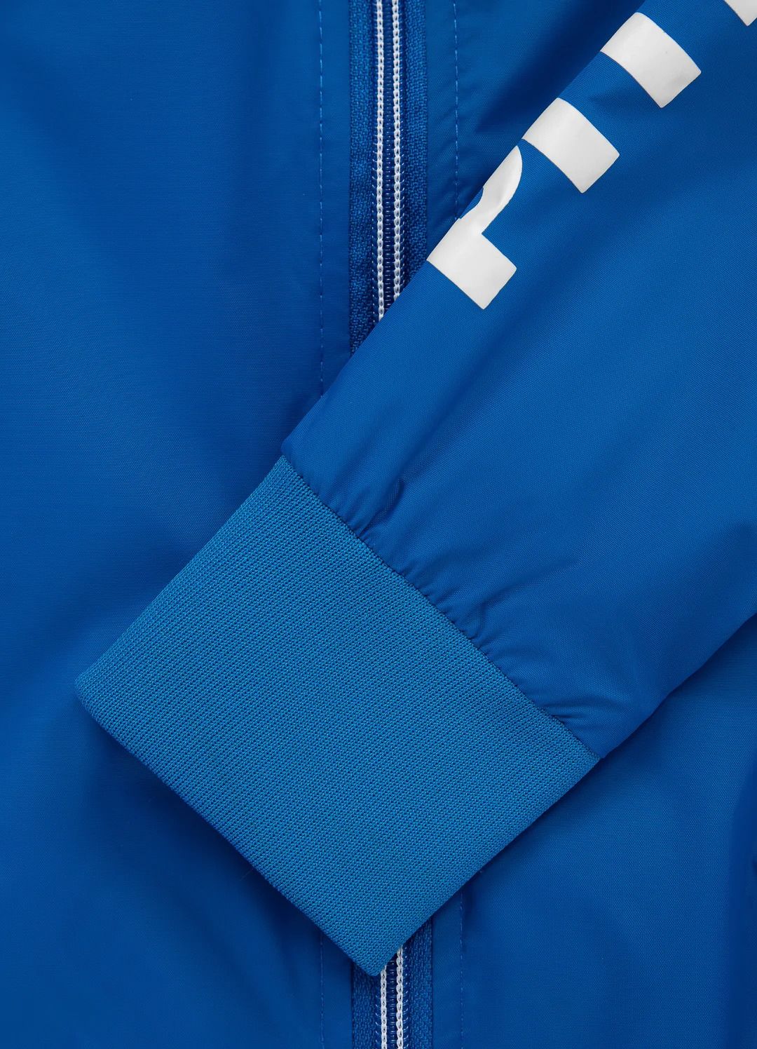 Athletic Sleeve Junior Hooded Jacket - Blue