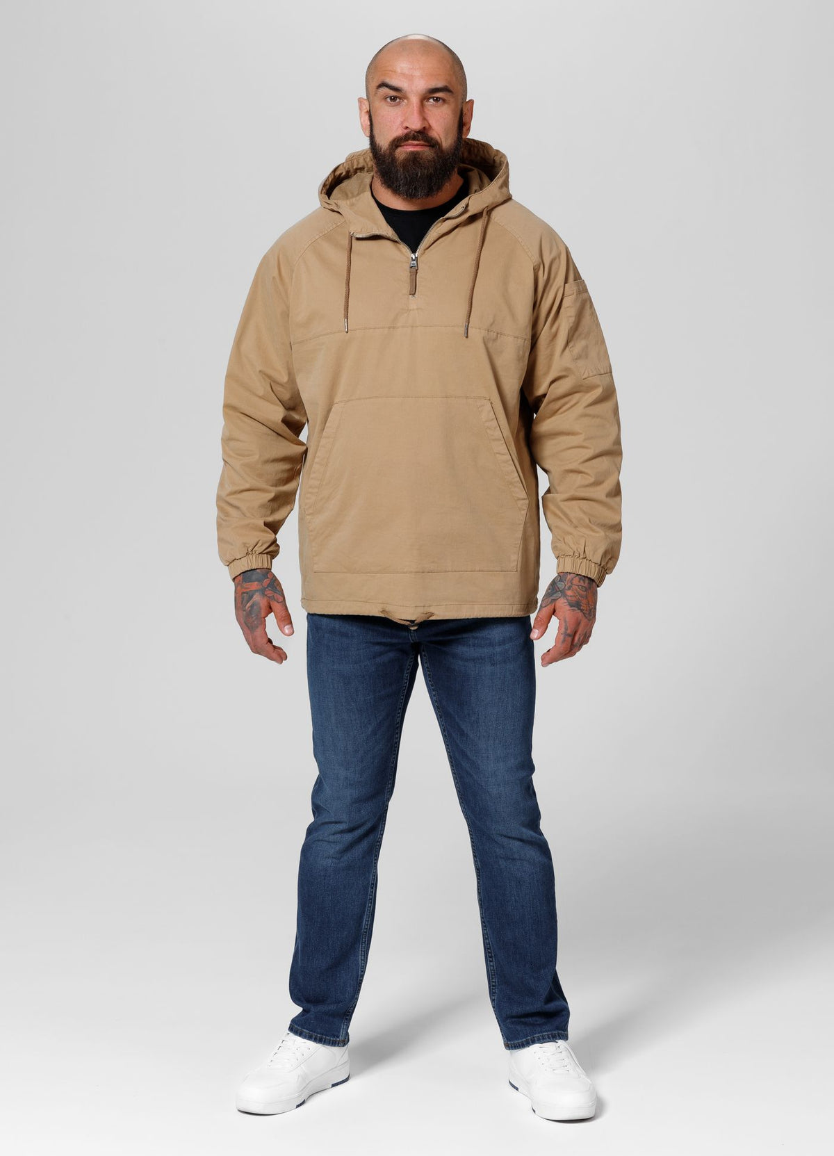 Bassmore Pullover Jacket - Sand