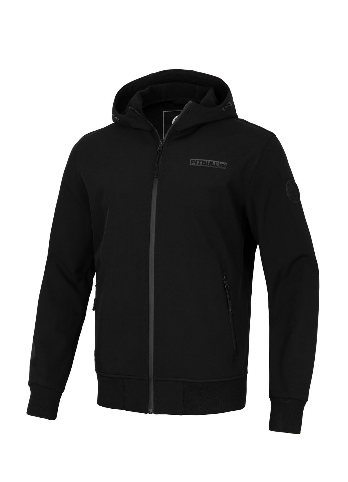 Men&#39;s Hooded Softshell Jacket Midway II - Black