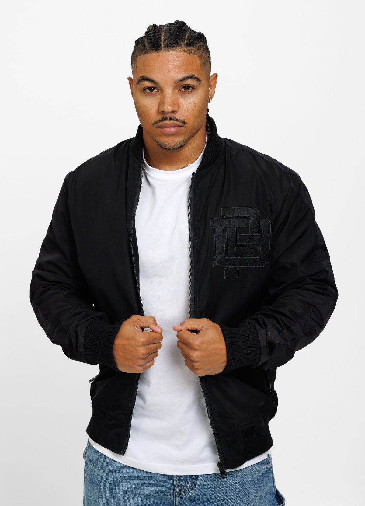 Harding Athletic Bomber Jacket - Black