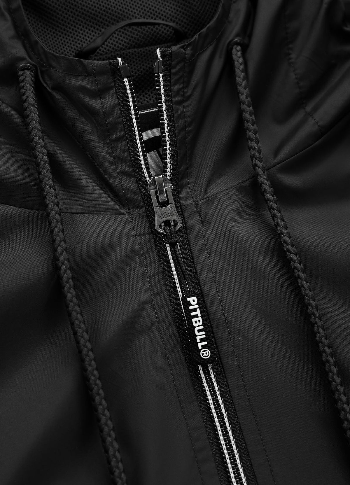 Athletic Logo Hooded Jacket - Black