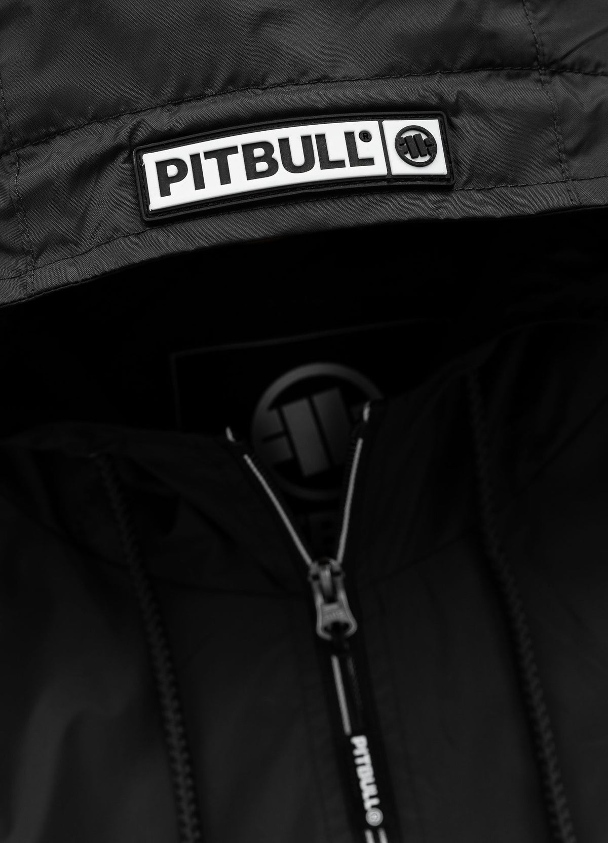 Athletic Logo Hooded Jacket - Black