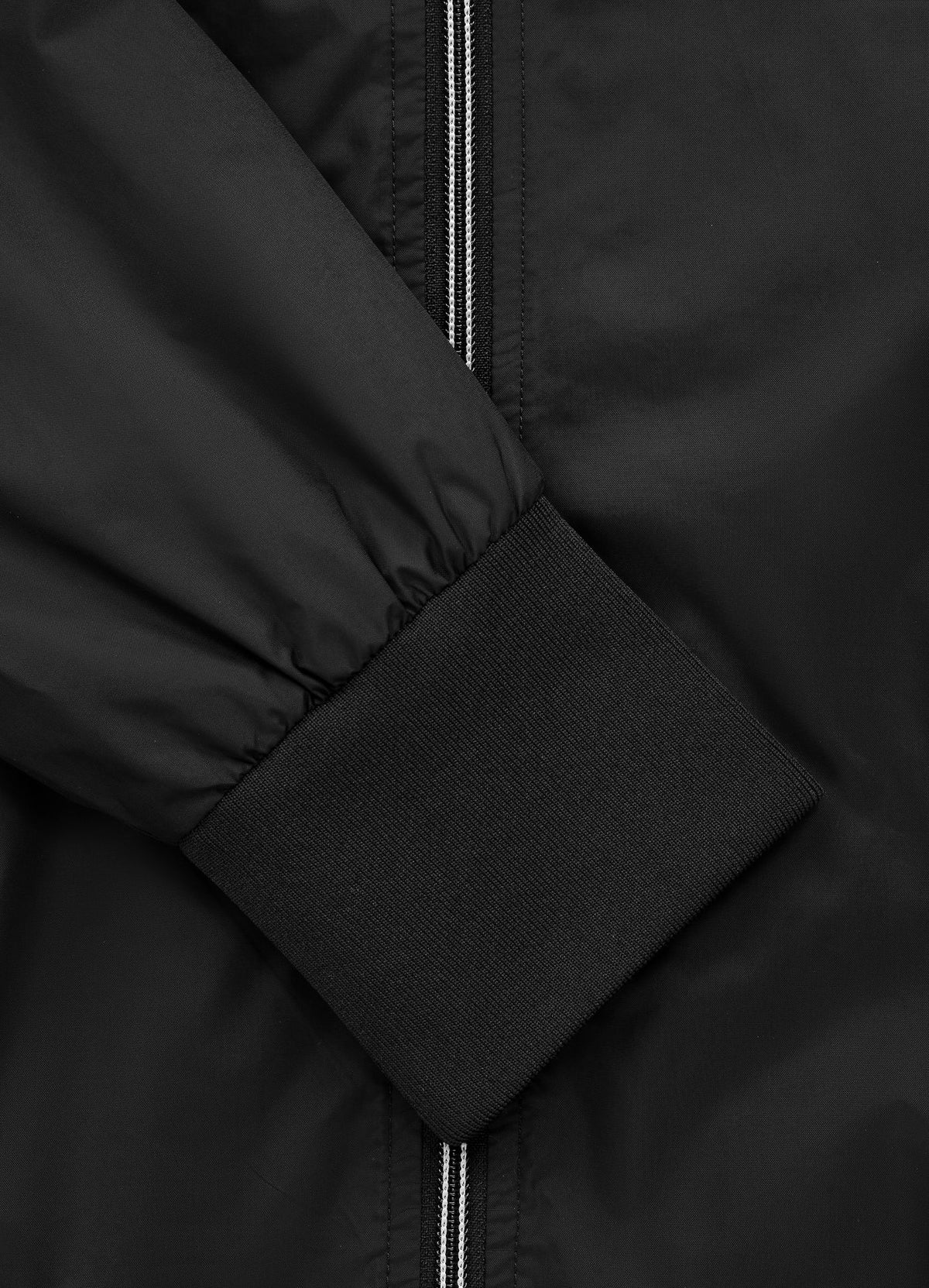 Athletic Logo Hooded Jacket - Black