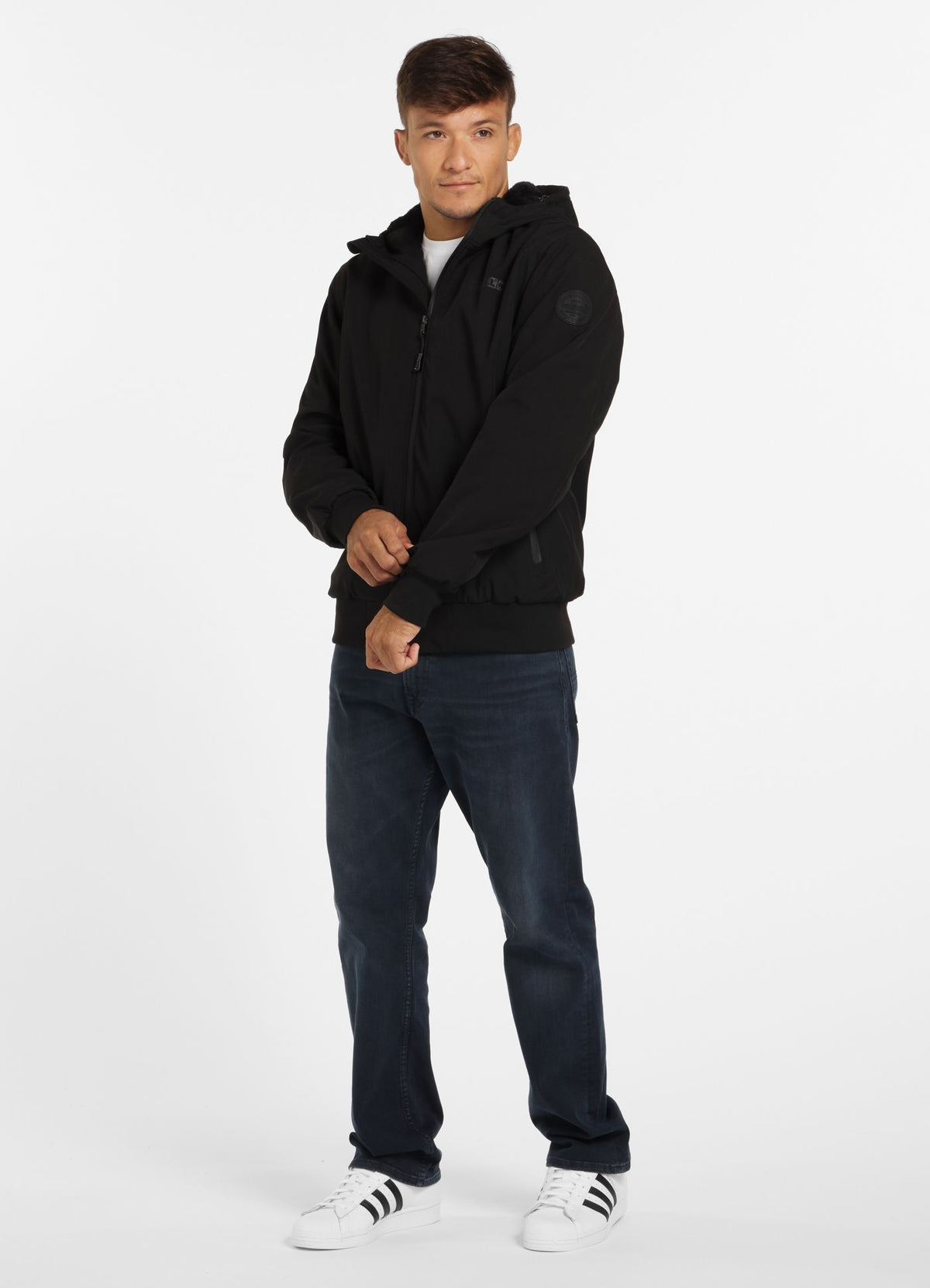 Men&#39;s Winter Hooded Jacket Midway - Black