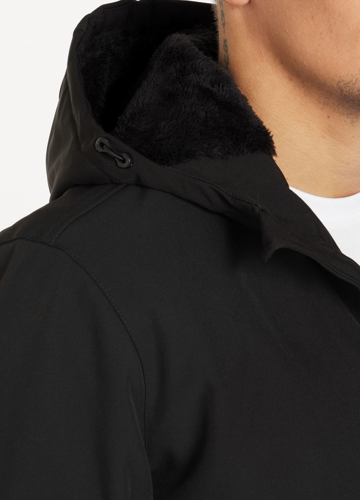 Men&#39;s Winter Hooded Jacket Midway - Black