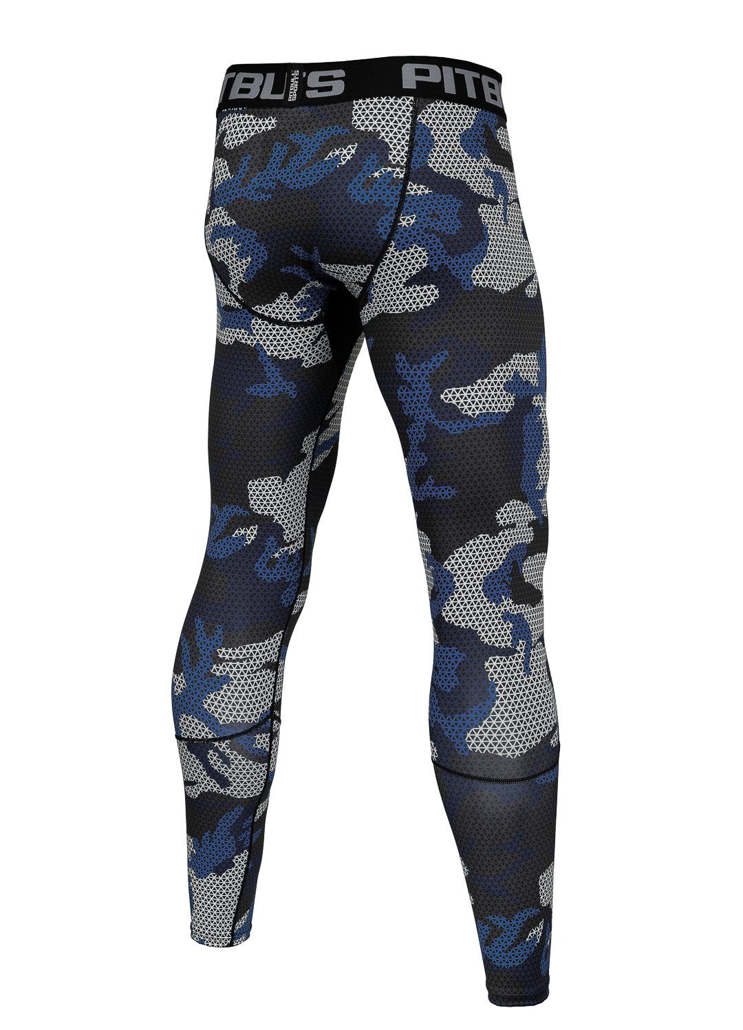 Sports Leggings Performance Pro Plus Net Camo - Woodland Camo Blue