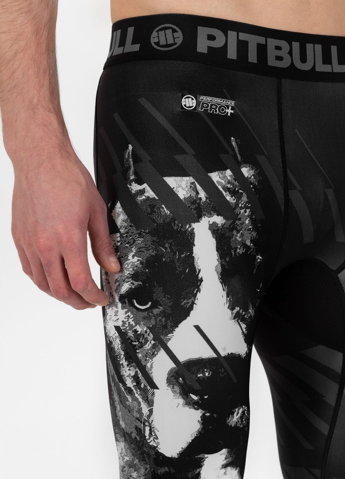 Sports Compression Pants Street Dog - Black