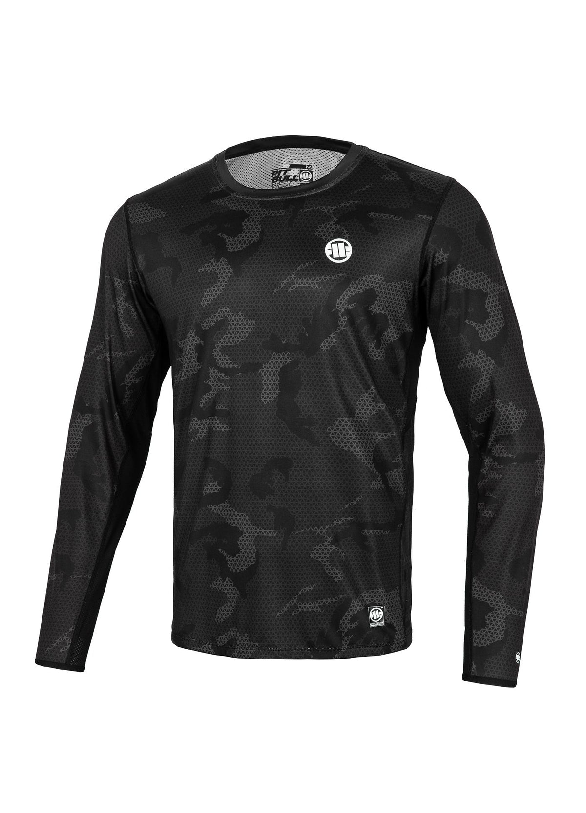 Net Camo II - All Black Camo Mesh Longsleeve Performance Pro Plus